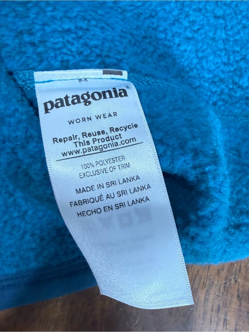 Patagonia Men’s Better Sweater Full Zip Fleece Jacket Blue Size Small 25527 - Picture 6 of 7